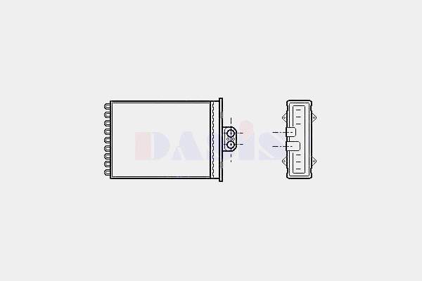 Chłodnica nagrzewnicy (ogrzewacza) Opel 1618110 cena, od 24,31 USD