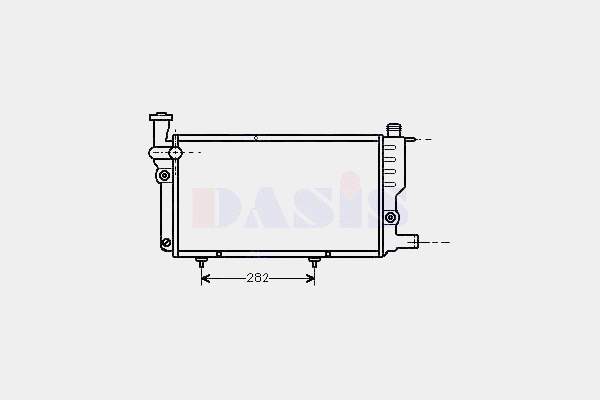 Chłodnica silnika Peugeot 205 1 741A, C