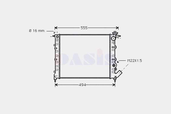 Chłodnica silnika Renault (RVI) 7701047887 cena, od 57,34 USD