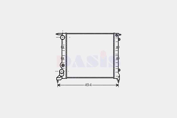 Chłodnica silnika Renault Clio 1 BC57, 5357