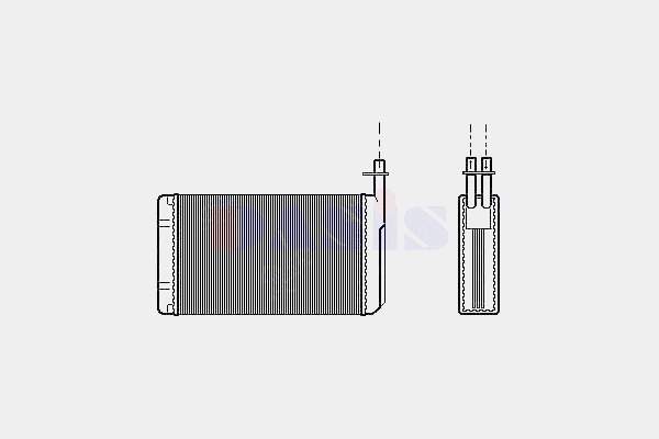 Chłodnica nagrzewnicy (ogrzewacza) Saab 9000