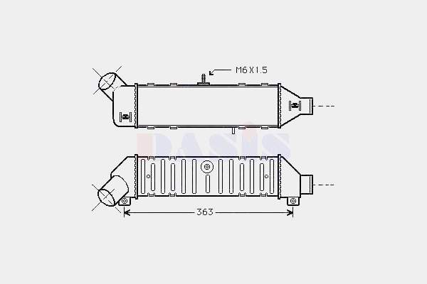 Chłodnica intercoolera Volkswagen Caddy 2 9K9