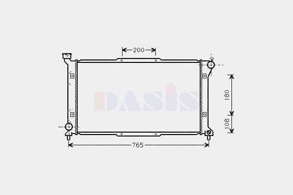 Chłodnica silnika Subaru Legacy 2 BD, BG