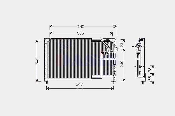 Chłodnica klimatyzacji Honda Accord 5 CC7