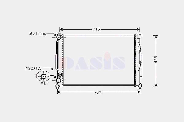 Chłodnica silnika Polcar 1324081 cena, od 103,02 USD