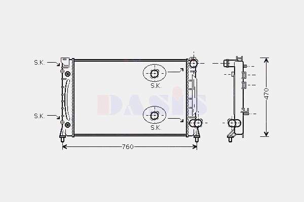 Chłodnica silnika VAG 4B3121251D cena, od 224,96 USD