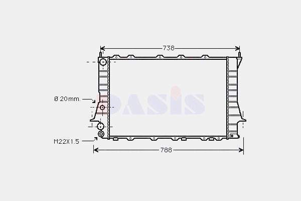 4A0121251A VAG Chłodnica silnika