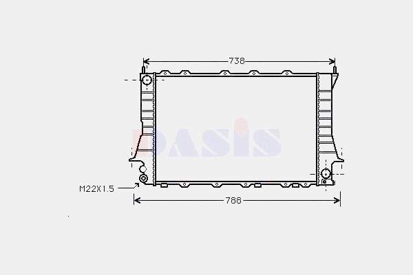 4A0121251Q VAG Chłodnica silnika