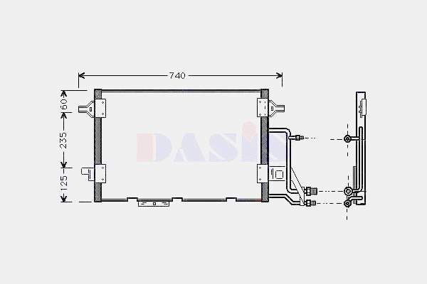Chłodnica klimatyzacji VAG 4Z7260403C cena, od 93,92 USD