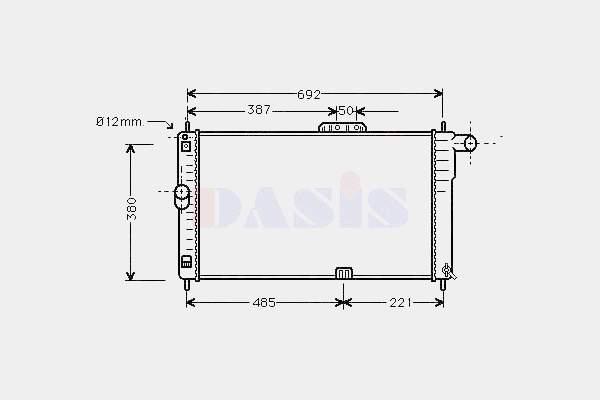 Chłodnica silnika Daewoo Espero KLEJ
