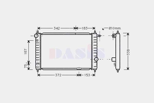 96314162 General Motors Chłodnica silnika