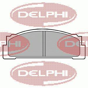 LP30 Delphi Klocki hamulcowe przednie tarczowe