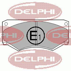 LP180 Delphi Klocki hamulcowe przednie tarczowe