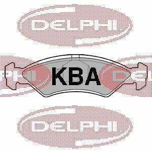 LP351 Delphi Klocki hamulcowe przednie tarczowe