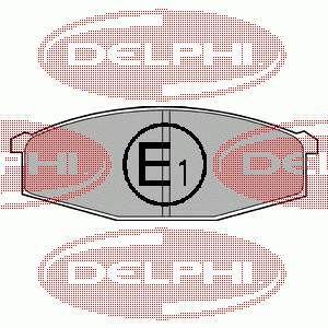 LP373 Delphi Klocki hamulcowe przednie tarczowe