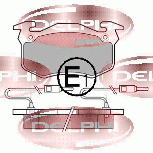 Klocki hamulcowe przednie tarczowe Peugeot/Citroen 425264 cena, od 19,75 USD