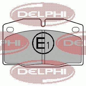 LP415 Delphi Klocki hamulcowe przednie tarczowe