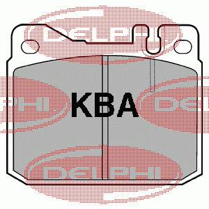 LP427 Delphi Klocki hamulcowe przednie tarczowe