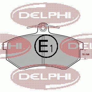 LP429 Delphi Klocki hamulcowe przednie tarczowe