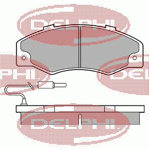 7701203069 Renault (RVI) Klocki hamulcowe przednie tarczowe