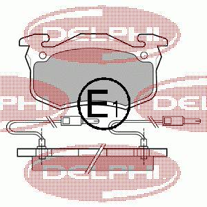 LP491 Delphi Klocki hamulcowe przednie tarczowe