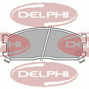 LP530 Delphi Klocki hamulcowe przednie tarczowe