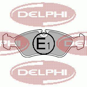 LP585 Delphi klocki hamulcowe przednie tarczowe