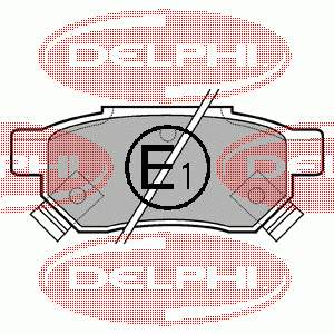 Okładziny (klocki) do hamulców tarczowych tylne Delphi LP625 cena, od 19,96 USD