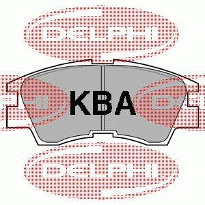 LP633 Delphi Klocki hamulcowe przednie tarczowe