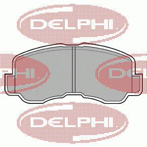 LP640 Delphi Klocki hamulcowe przednie tarczowe