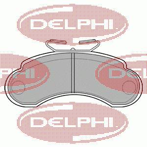 LP735 Delphi Klocki hamulcowe przednie tarczowe