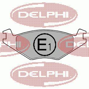 LP760 Delphi Klocki hamulcowe przednie tarczowe
