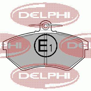 LP770 Delphi Klocki hamulcowe przednie tarczowe