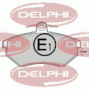 LP778 Delphi Klocki hamulcowe przednie tarczowe
