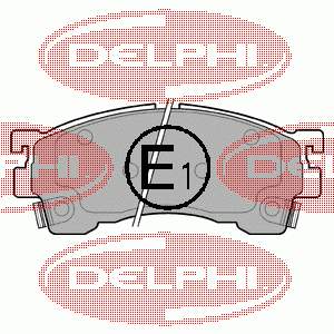LP801 Delphi klocki hamulcowe przednie tarczowe