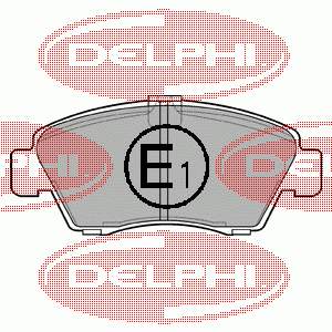 LP810 Delphi Klocki hamulcowe przednie tarczowe