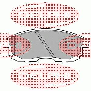 LP812 Delphi Klocki hamulcowe przednie tarczowe