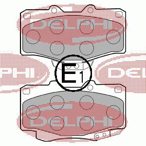 LP854 Delphi Klocki hamulcowe przednie tarczowe