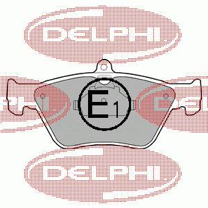 LP873 Delphi Klocki hamulcowe przednie tarczowe