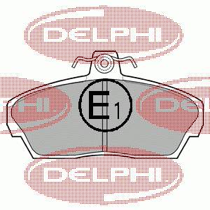 LP911 Delphi Klocki hamulcowe przednie tarczowe