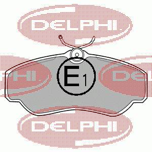 LP913 Delphi Klocki hamulcowe przednie tarczowe