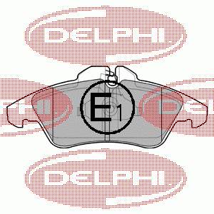 LP980 Delphi klocki hamulcowe przednie tarczowe