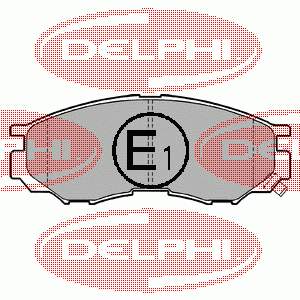 LP1010 Delphi Klocki hamulcowe przednie tarczowe