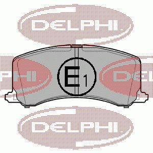 LP1014 Delphi Klocki hamulcowe przednie tarczowe