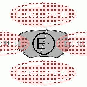 LP1015 Delphi klocki hamulcowe przednie tarczowe