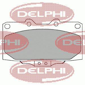 LP1020 Delphi Klocki hamulcowe przednie tarczowe