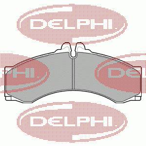 LP1046 Delphi Klocki hamulcowe przednie tarczowe
