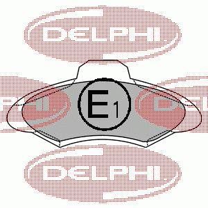 LP1139 Delphi Klocki hamulcowe przednie tarczowe