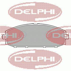 LP1305 Delphi Klocki hamulcowe przednie tarczowe