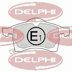 LP1309 Delphi Klocki hamulcowe przednie tarczowe